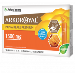 Arkoroyal Pappa Reale Premium 1500mg Integratore Senza Zuccheri 10 Flaconcini Arkoroyal Pappa Reale Premium 1500mg Integratore Senza Zuccheri 10 Flaconcini