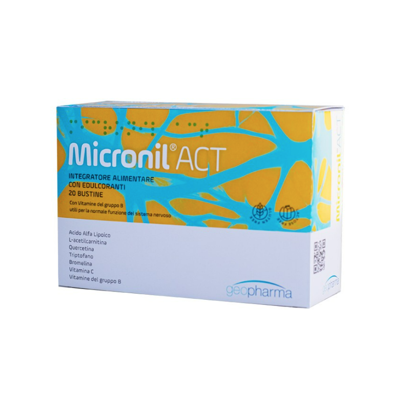 Micronil Act Integratore Ricostituente 20 Bustine