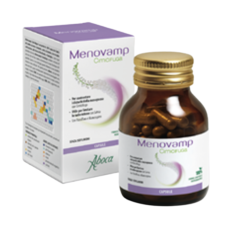 Aboca Menovamp Cimifuga Formula Potenziata Integratore per la Menopausa 60 Capsule