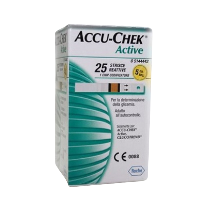 Accu-Chek Strips Strisce per Misurazione della Glicemia 25 Pezzi