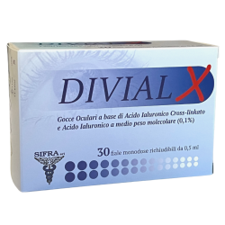 Divial X Collirio Idratante per Occhi Secchi 30 Fiale Monodose Divial X Collirio Idratante per Occhi Secchi 30 Fiale Monodose
