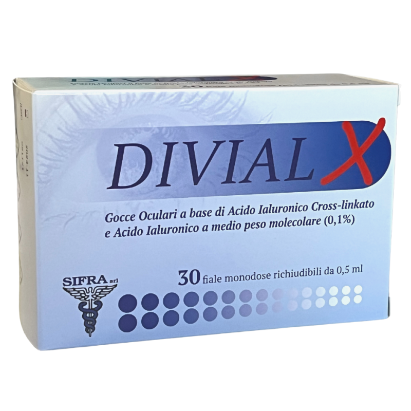 Divial X Collirio Idratante per Occhi Secchi 30 Fiale Monodose