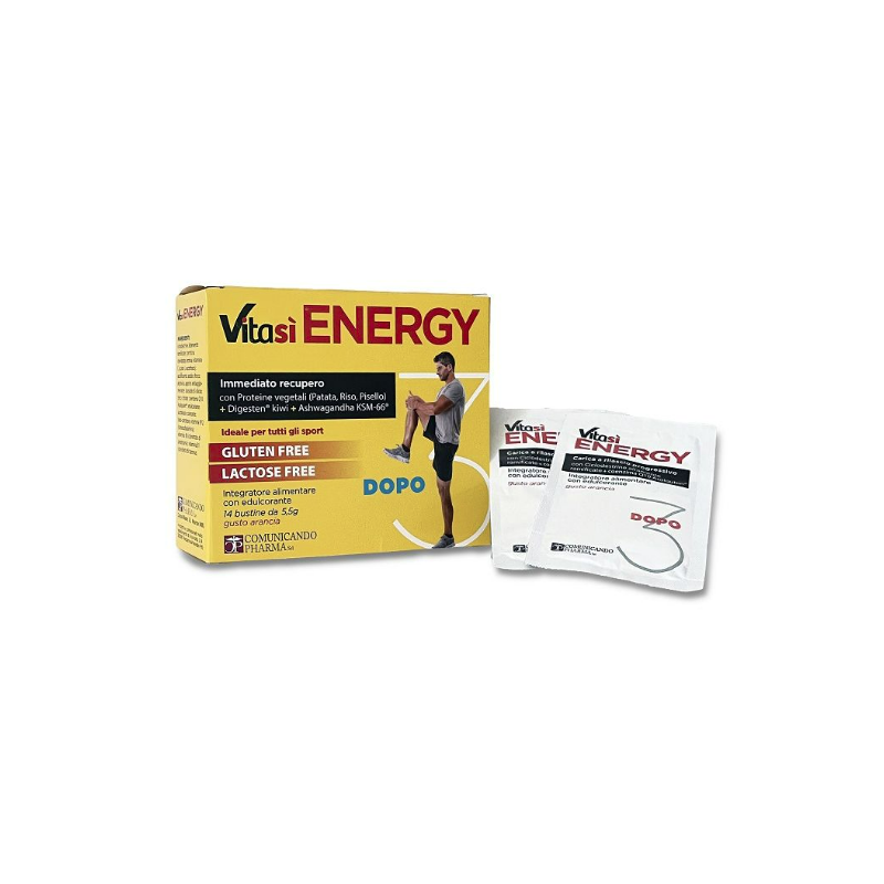 Vitasì Energy Dopo 3 Integratore per Post Allenamento 14 Bustine Vitasì Energy Dopo 3 Integratore per Post Allenamento 14 Bustine