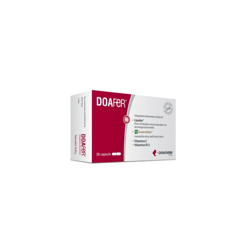 Doafer Integratore di Ferro 30 Capsule Doafer Integratore di Ferro 30 Capsule