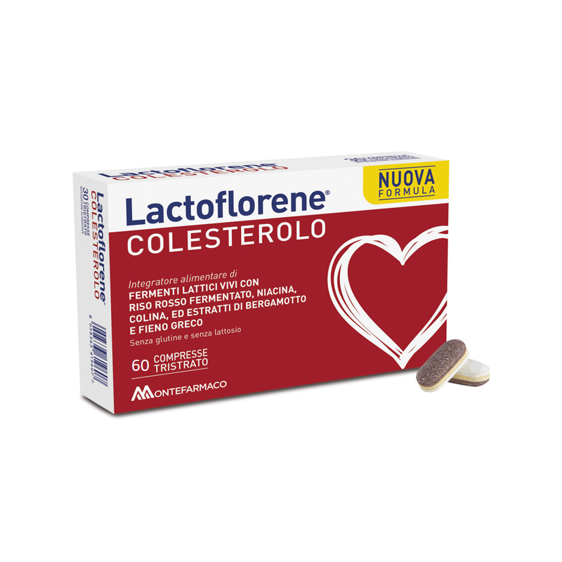 Lactoflorene Colesterolo Integratore per il Colesterolo Doppia Confezione 20+20 Bustine