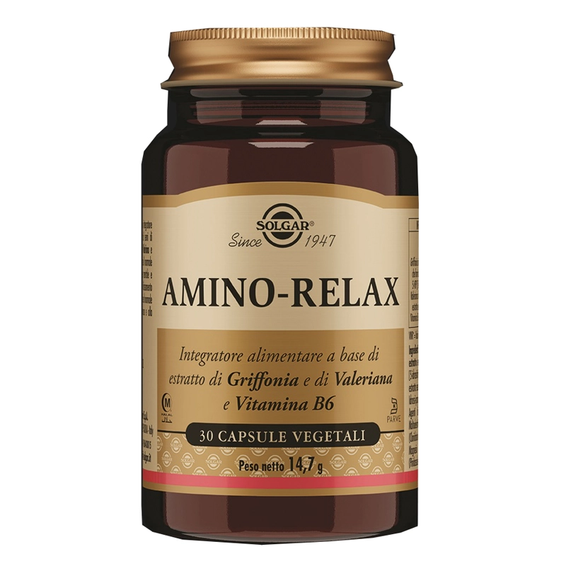 Solgar Amino-Relax Integratore per il Benessere Mentale 30 Capsule Vegetali