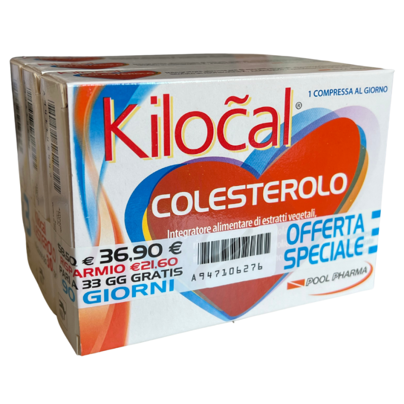 Kilocal Colesterolo Integratore per il Colesterolo Formato Convenienza 90 Compresse