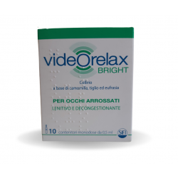 Videorelax Bright Collirio per Occhi Arrossati 10 Flaconcini da 0,5ml Videorelax Bright Collirio per Occhi Arrossati 10 Flaconcini da 0,5ml