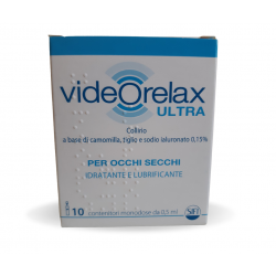 Videorelax Ultra Collirio per Occhi Secchi 10 Flaconcini da 0,5ml Videorelax Ultra Collirio per Occhi Secchi 10 Flaconcini da 0,5ml