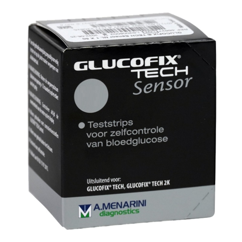 Glucofix Tech Sensor Strisce per Misurazione Glicemia 25 Pezzi