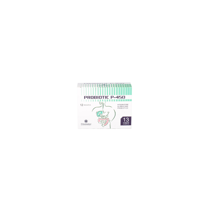 Probiotic P-450 Integratore per Intestino 12 Stick Monodose Probiotic P-450 Integratore per Intestino 12 Stick Monodose