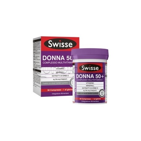 Swisse Donna 50+ Multivitaminico Integratore per Donne dai 50 Anni 30 Compresse Swisse Donna 50+ Multivitaminico Integratore per Donne dai 50 Anni 30 Compresse