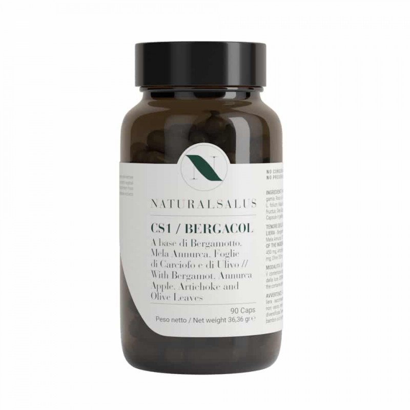 Naturalsalus CS1 Bergacol Integratore per Colesterolo 90 Capsule Naturalsalus CS1 Bergacol Integratore per Colesterolo 90 Capsule