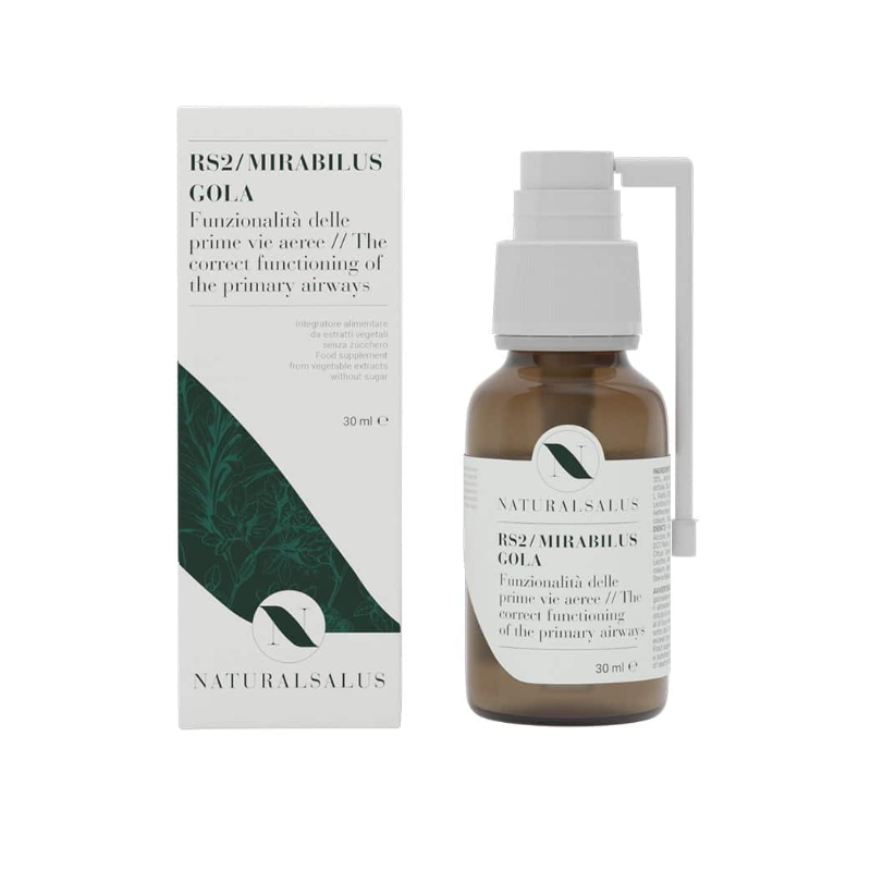 Naturalsalus RS2 Mirabilus Gola Integratore per la Gola 30ml Naturalsalus RS2 Mirabilus Gola Integratore per la Gola 30ml