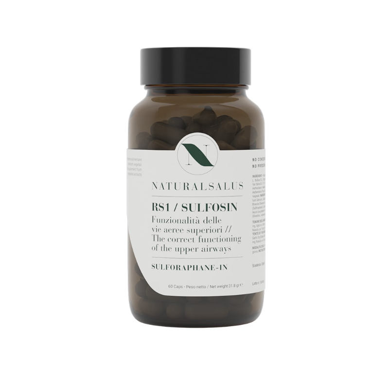Naturalsalus RS1 Sulfosin Integratore Sinusite 60 Capsule Naturalsalus RS1 Sulfosin Integratore Sinusite 60 Capsule
