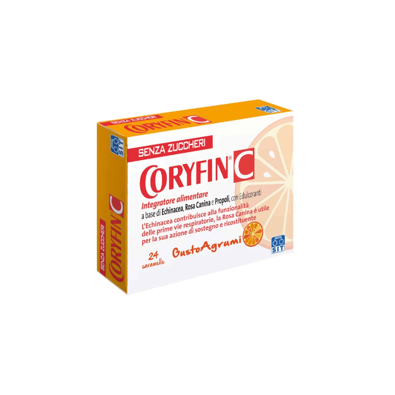 Coryfin C Senza Zuccheri Agrumi Integratore Vie Respiratorie 24 Caramelle Coryfin C Senza Zuccheri Agrumi Integratore Vie Respiratorie 24 Caramelle
