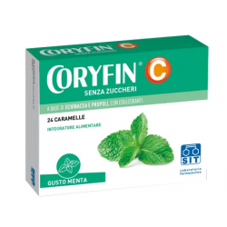 Coryfin C Senza Zuccheri Mentolo Integratore Vie Respiratorie 24 Caramelle Coryfin C Senza Zuccheri Mentolo Integratore Vie Respiratorie 24 Caramelle