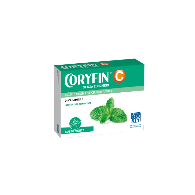Coryfin C Senza Zuccheri Mentolo Integratore Vie Respiratorie 24 Caramelle Coryfin C Senza Zuccheri Mentolo Integratore Vie Respiratorie 24 Caramelle