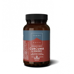 Terranova Curcuma e Zenzero Integratore per Intestino 50 Capsule