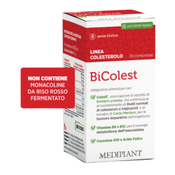 Mediplant BiColest Integratore per Colesterolo 30 Capsule Mediplant BiColest Integratore per Colesterolo 30 Capsule