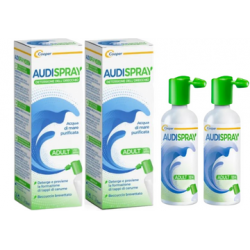 Audispray Adulti Fluidifica ed Elimina il Cerume Confezione Doppia Spray 50 ml