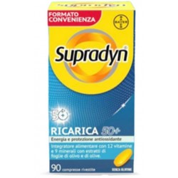 Supradyn Ricarica 50+ Integratore Vitamine e Minerali Confezione Tripla 90 Compresse