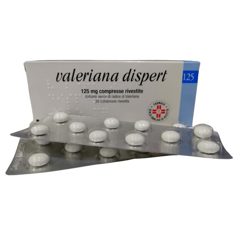 Valeriana Dispert Tranquillante Naturale per Ansia e Insonnia 20 Compresse 125 mg