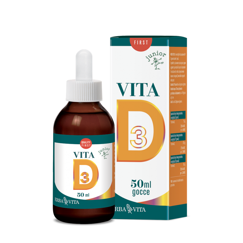 Erba Vita Vita D Integratore per Benessere delle Ossa Gocce 50ml