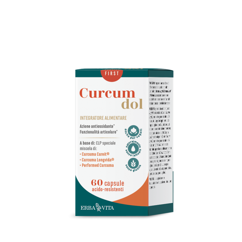Erba Vita CurcumDol Integratore per le Articolazioni e Antiossidante 60 Capsule Erba Vita CurcumDol Integratore per le Articolazioni e Antiossidante 60 Capsule