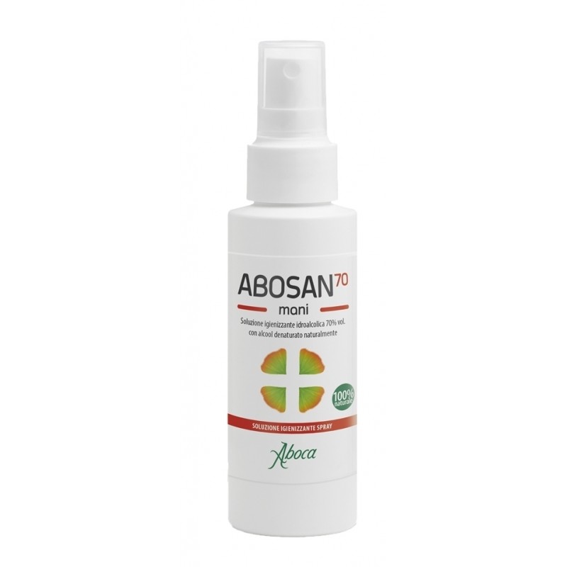 Aboca Abosan 70 Mani Spray Igienizzante 100% Naturale 100ml
