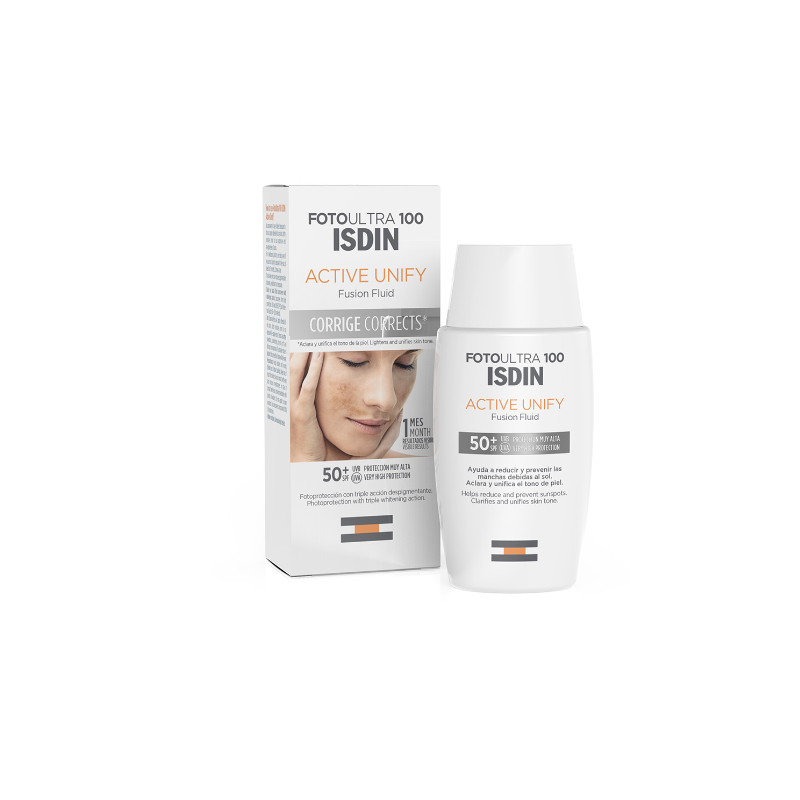 Isdin Fotoultra100 Active Unify Fluido Solare Antimacchie SPF50+ 50ml
