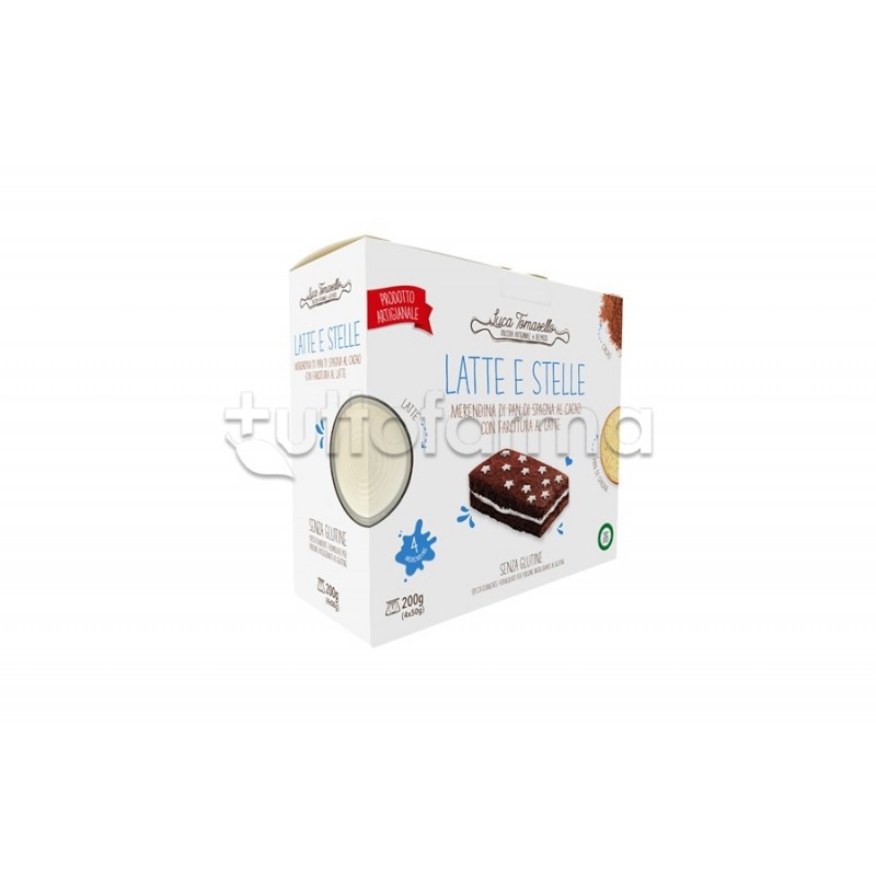 Luca Tomasello Merendina Latte e Stelle Senza Glutine 200g Luca Tomasello Merendina Latte e Stelle Senza Glutine 200g