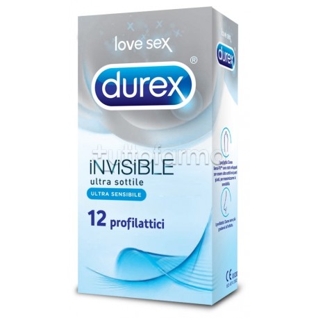Durex Invisible Ultra-Sottile Ultra-Sensibile 12 Profilattici