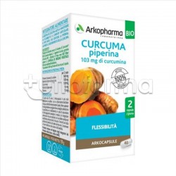 Arkocapsule Curcuma e Piperina Integratore per le Articolazioni 40 Capsule Arkocapsule Curcuma e Piperina Integratore per le Articolazioni 40 Capsule