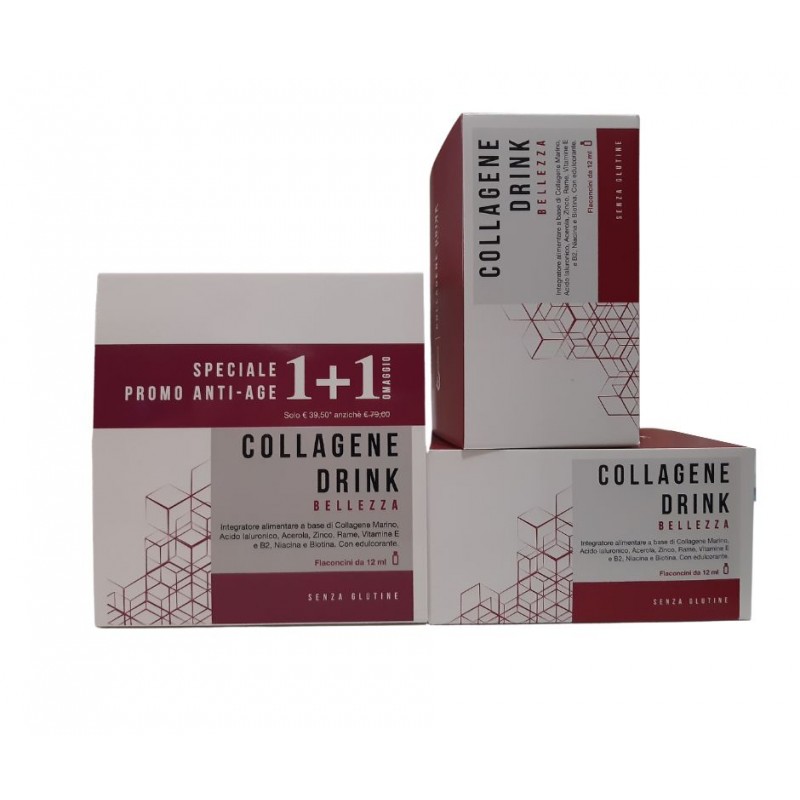 FPR Collagene Drink Integratore per la Pelle 40 Flaconcini Offerta Speciale 1+1