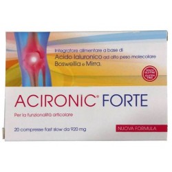 Acironic Forte Integratore Lento Rilascio per Articolazioni 20 Compresse Acironic Forte Integratore Lento Rilascio per Articolazioni 20 Compresse