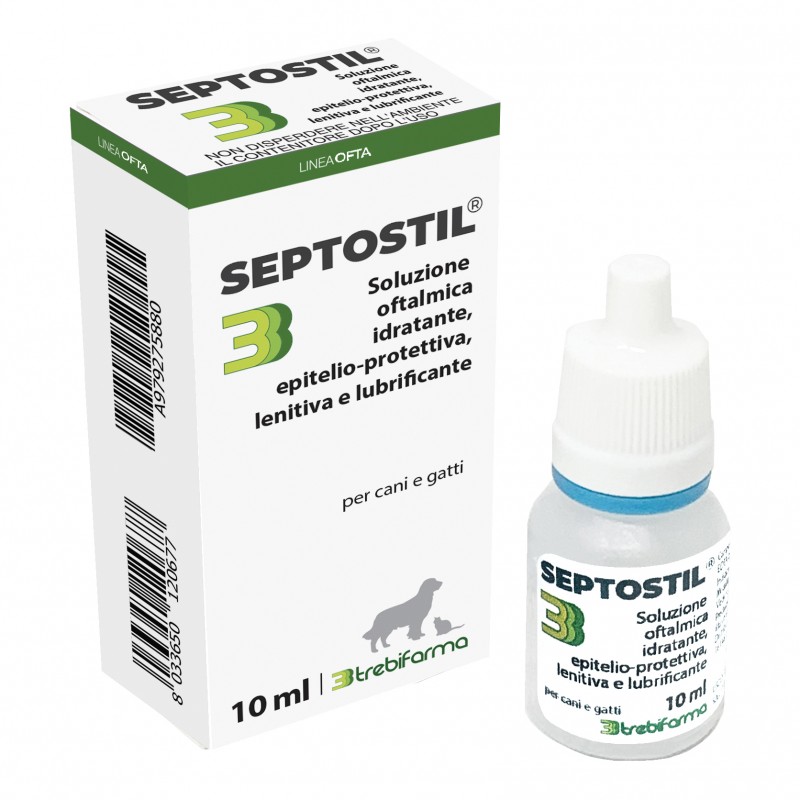 Septostil Soluzione Idratante Lenitiva Gocce Cani e Gatti 10ml Septostil Soluzione Idratante Lenitiva Gocce Cani e Gatti 10ml
