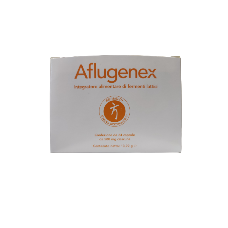 Aflugenex Bromatech Benessere Intestinale 24 Capsule Formato Convenienza