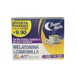 Melatonina e Camomilla Act Integratore per Sonno 30 Bustine