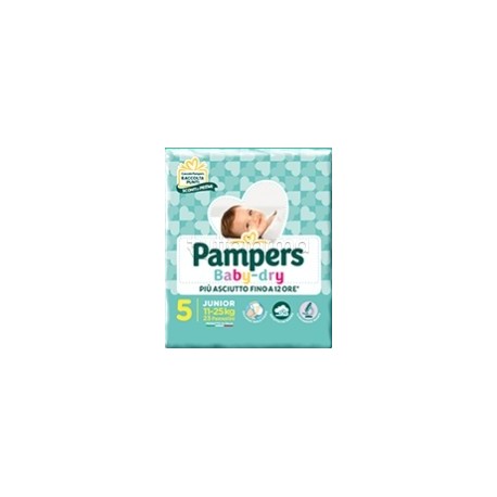 Pampers Baby Dry Junior Pannolini per Bambini Taglia 5 (11-25Kg) 16 Pezzi