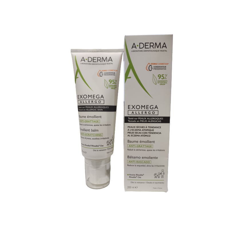 Aderma ExOmega Allergo Balsamo Emolliente Pelle Secca 200ml Aderma ExOmega Allergo Balsamo Emolliente Pelle Secca 200ml