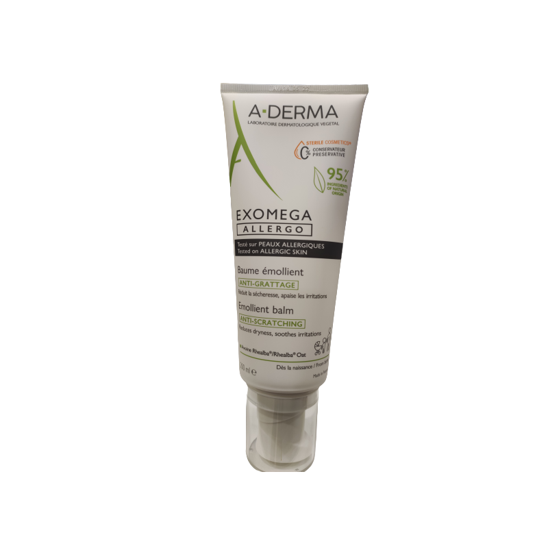Aderma ExOmega Allergo Balsamo Emolliente Pelle Secca 200ml Aderma ExOmega Allergo Balsamo Emolliente Pelle Secca 200ml