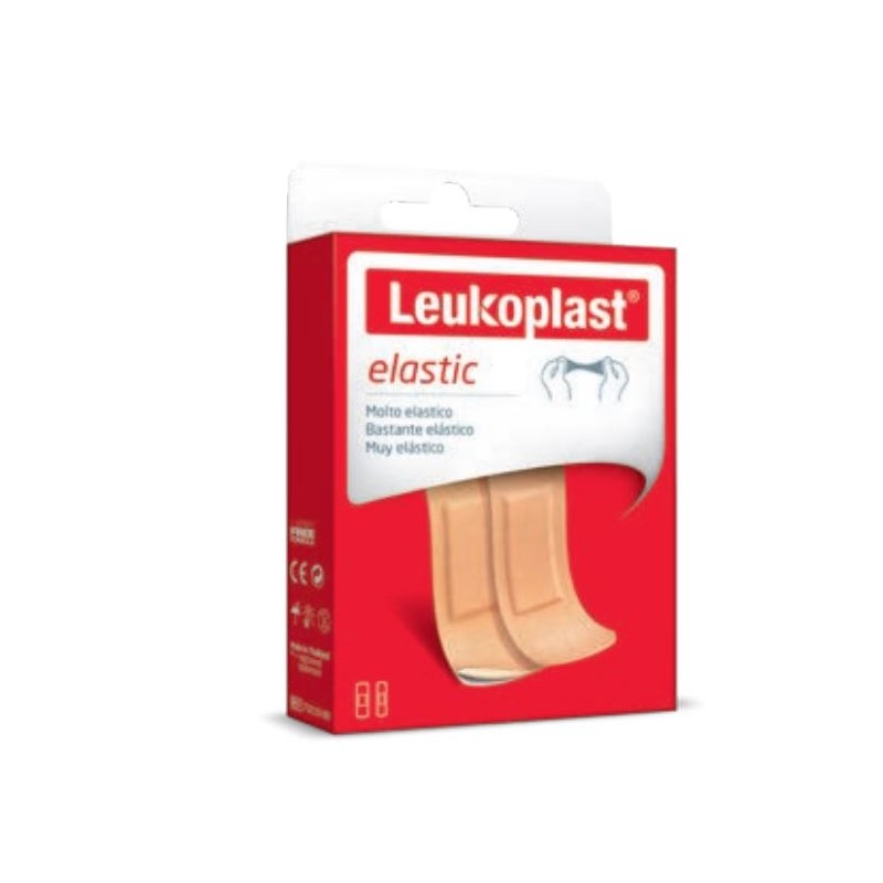 Leukoplast Elastic Cerotto per Ferite e Medicazioni 56x19 Formato Piccolo 10 Pezzi