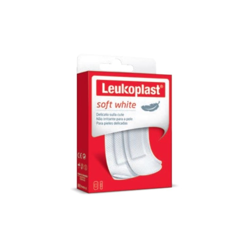 Leukoplast Soft White Cerotto Ferite e Medicazioni 2 Formati 20 Pezzi
