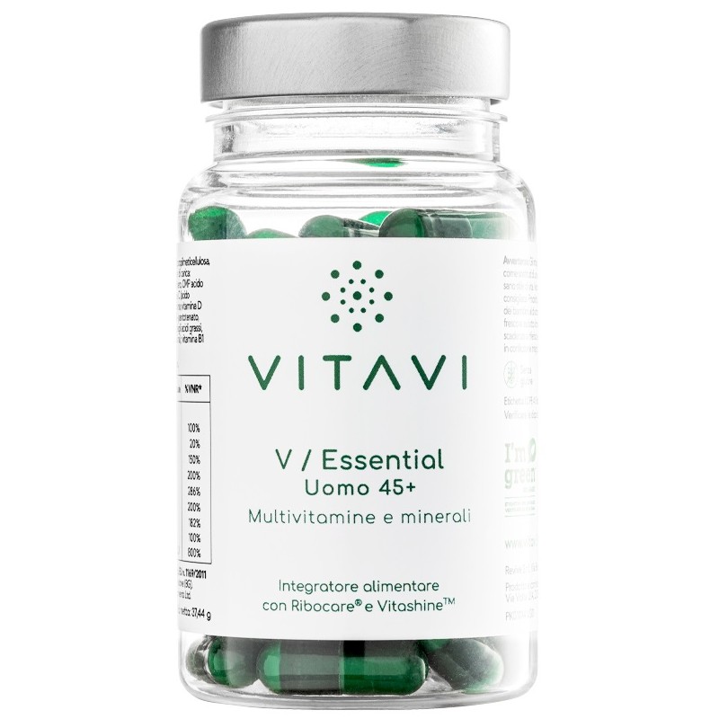 Vitavi V Essential Uomo 45+ Integratore Difese Immunitarie 60 Capsule Vitavi V Essential Uomo 45+ Integratore Difese Immunitarie 60 Capsule