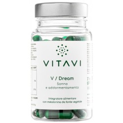 Vitavi V Dream Melatonina Integratore per Sonno 60 Capsule Vitavi V Dream Melatonina Integratore per Sonno 60 Capsule
