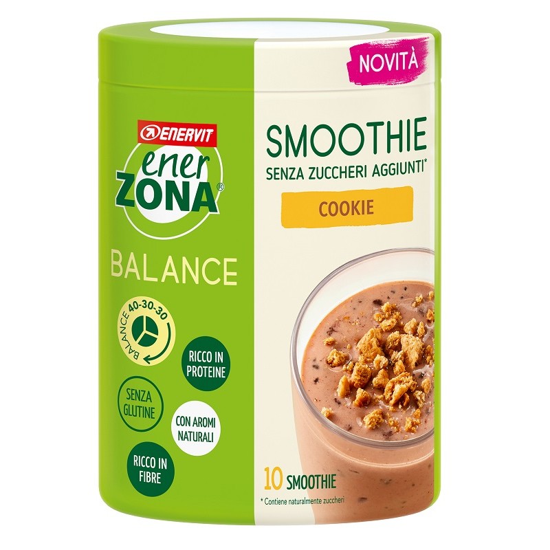 barattolo di Enervit Enerzona Balance Smoothie Cookie Senza Zuccheri 300g barattolo di Enervit Enerzona Balance Smoothie Cookie Senza Zuccheri 300g