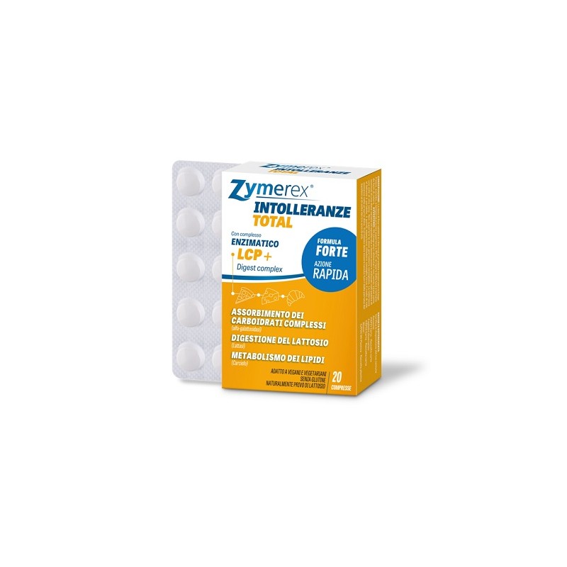 Zymerex Intolleranze Total Integratore per Digestione 20 Compresse