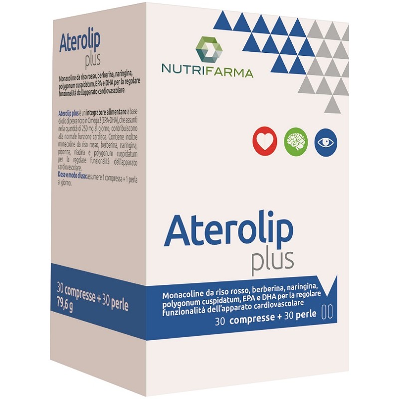 Aterolip Plus Integratore per il Cuore 30 Compresse + 30 Perle