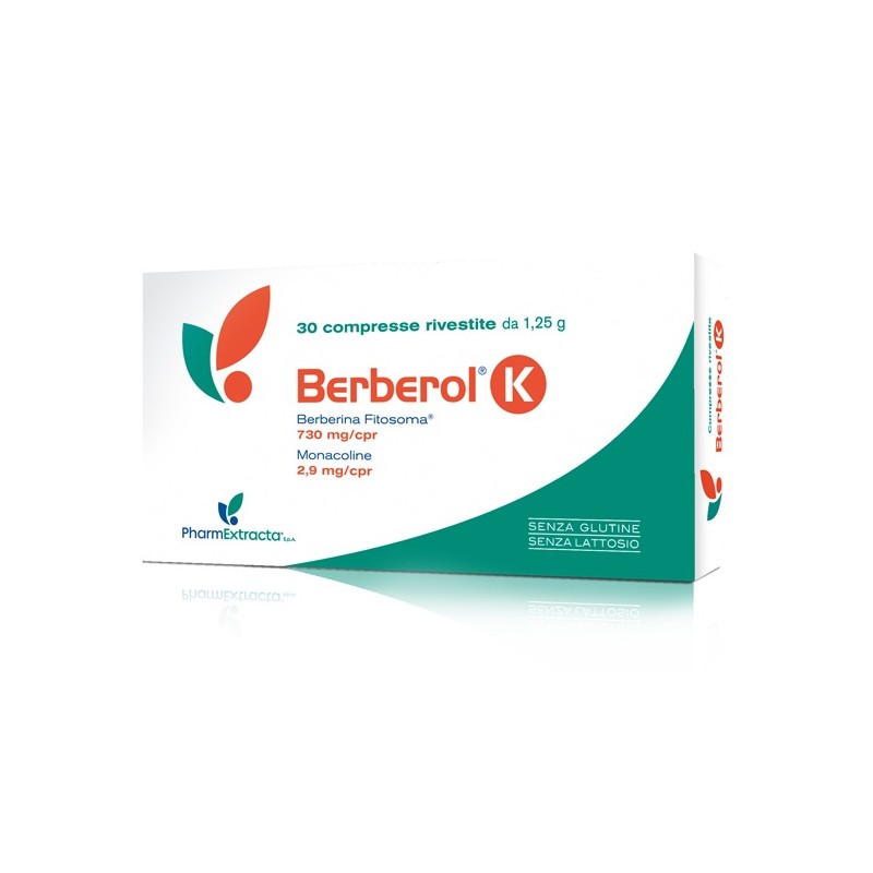 Berberol K Integratore per Abbassare Colesterolo e Trigliceridi 30 compresse